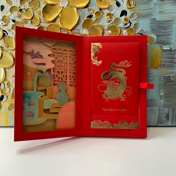 Van Cleef & Arpels Red Envelopes Gift Box Set for Chinese Lunar New Year Dragon
